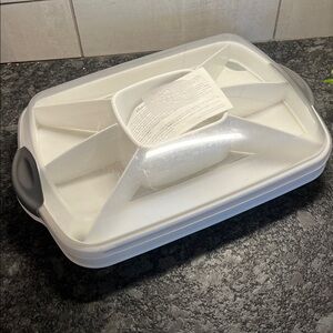 Pampered Chef Clear  Chillzanne appetizer & egg set. Freeze inserted disc